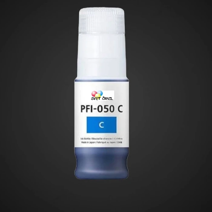 Črnilo Canon PFI-050 (5699C001AA) (modra), kompatibilno 110mL,  PFI-050C, PFI050C, PFI-050,ceneje, ugodno, prihranek, lokalno, ljubljana, Canon, Canon TC-20, kompatibilno črnilo, kakovostno tiskanje, prihranki pri tiskanju, visokokakovostna črnila